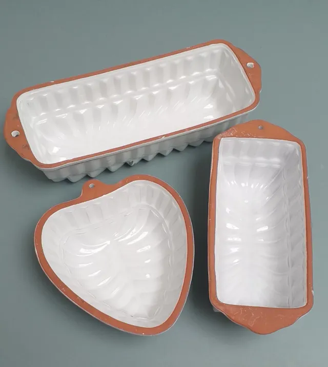 3 moldes de cerámica