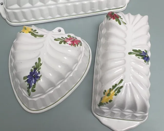 3 moldes de cerámica