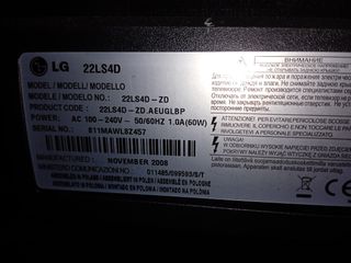 TV 22' lg 22ls4d con apoya pared 