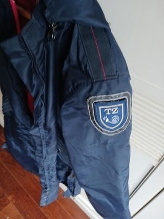 Cazadora larga niño azul trasñuz l niño