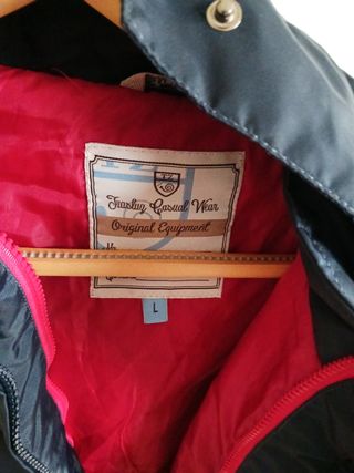 Cazadora larga niño azul trasñuz l niño