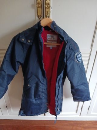 Cazadora larga niño azul trasñuz l niño