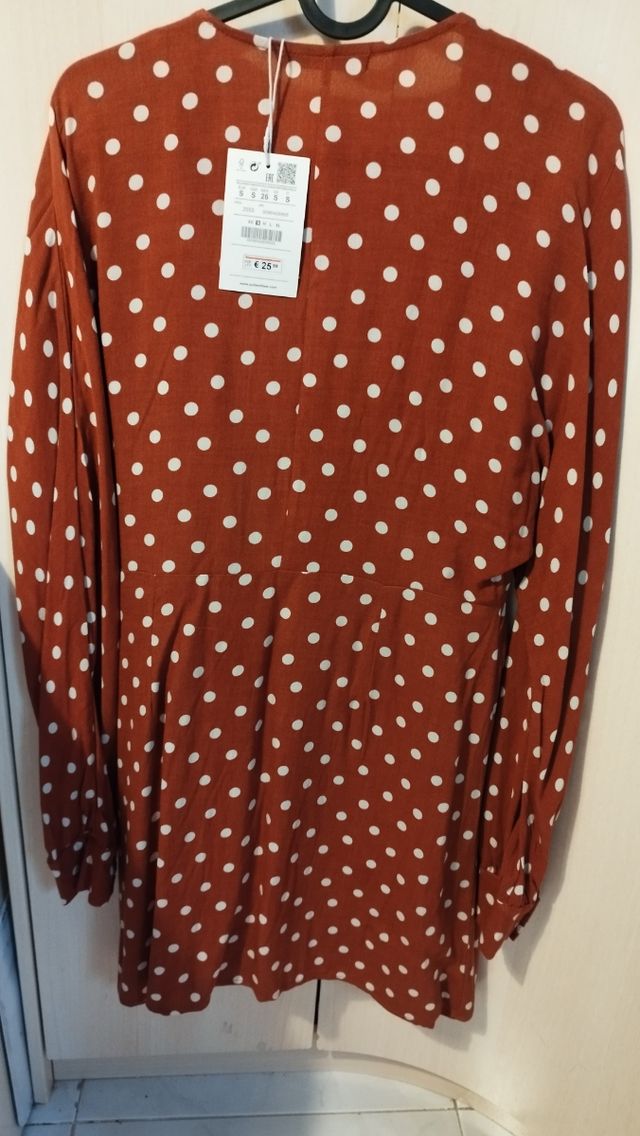 Vestido camisero lunares