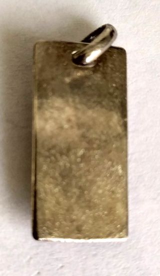 Colgante unisexo plateado