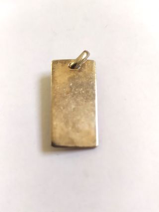 Colgante unisexo plateado