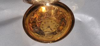 Reloj bolsillo antiguo LE PHARE  Autómatas, oro 18