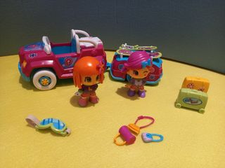 PinyPon coche remolque nieve + veterinaria