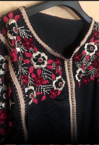 caftan marroqui con cinturon