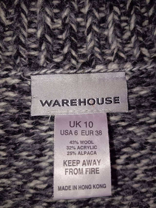 Chaqueta tricot Warehouse Talla S