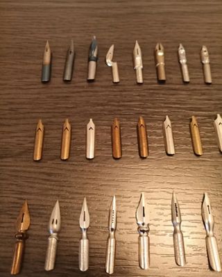 Lote Antiguo Escritura y Plumillas A.W. FABER