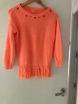 Jersey de punto naranja
