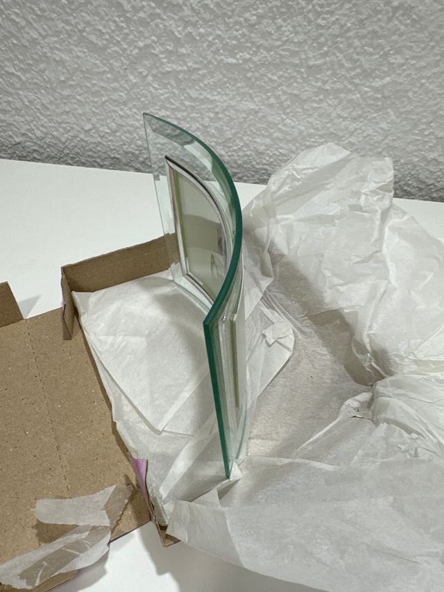 Marco de fotos de cristal nuevo