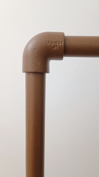 Perchero tubería industrial