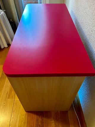 Escritorio juvenil rosa