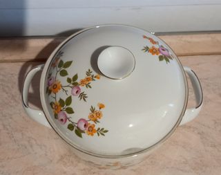 Piatto ceramica + zuppiera Tognana