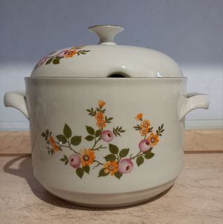 Piatto ceramica + zuppiera Tognana