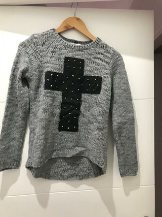 Jersey gris de punto