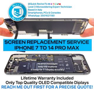 Servizio di Riparazione Display Iphone 7 al 15 Pro