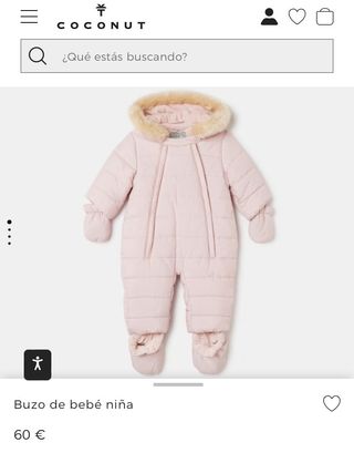 Buzo de bebe niña