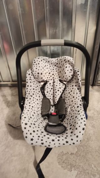 Conjunto carrito, capazo, huevo, bolso y p. lluvia