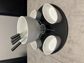 Fondue con 4 servicios.