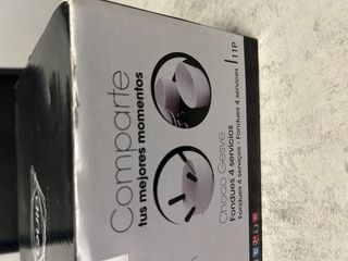 Fondue con 4 servicios.