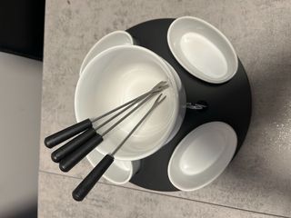 Fondue con 4 servicios.