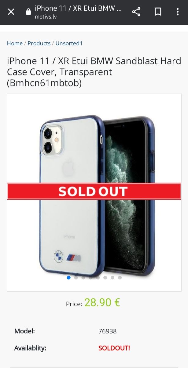 Funda bmw m original iPhone 11 nueva