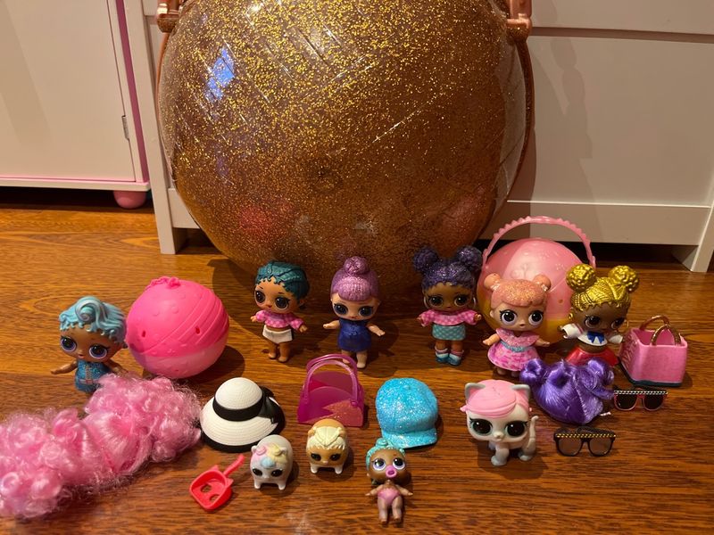 Lol Bola Gigante Dorada Bola Sorpresa MuÃ±eca Lol Lol Bola Dorada