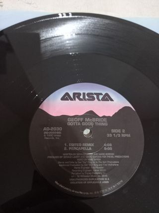 Geoffrey McBride - Gotta Good Thing. 1990 Maxi