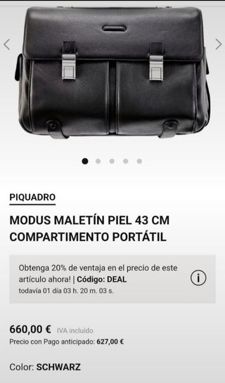 Cartera Maletín Piquadro piel