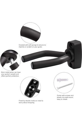 Colgador pared guitarra, bajo, ukelele