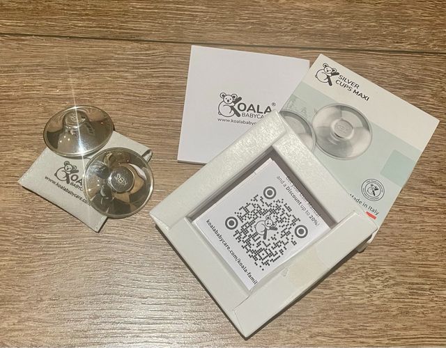 Pezoneras de plata Koala Silver Cups de segunda mano por 15 EUR en San