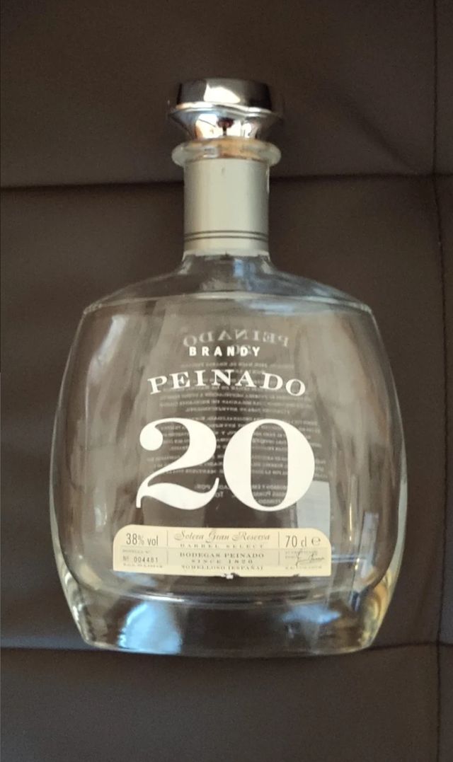 Lámpara botella decorativa de Cristal