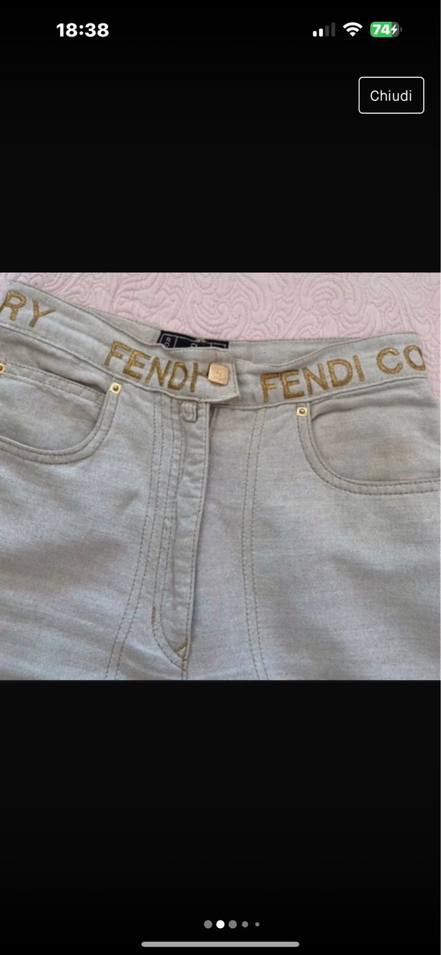 pantalone Vintage Fendi