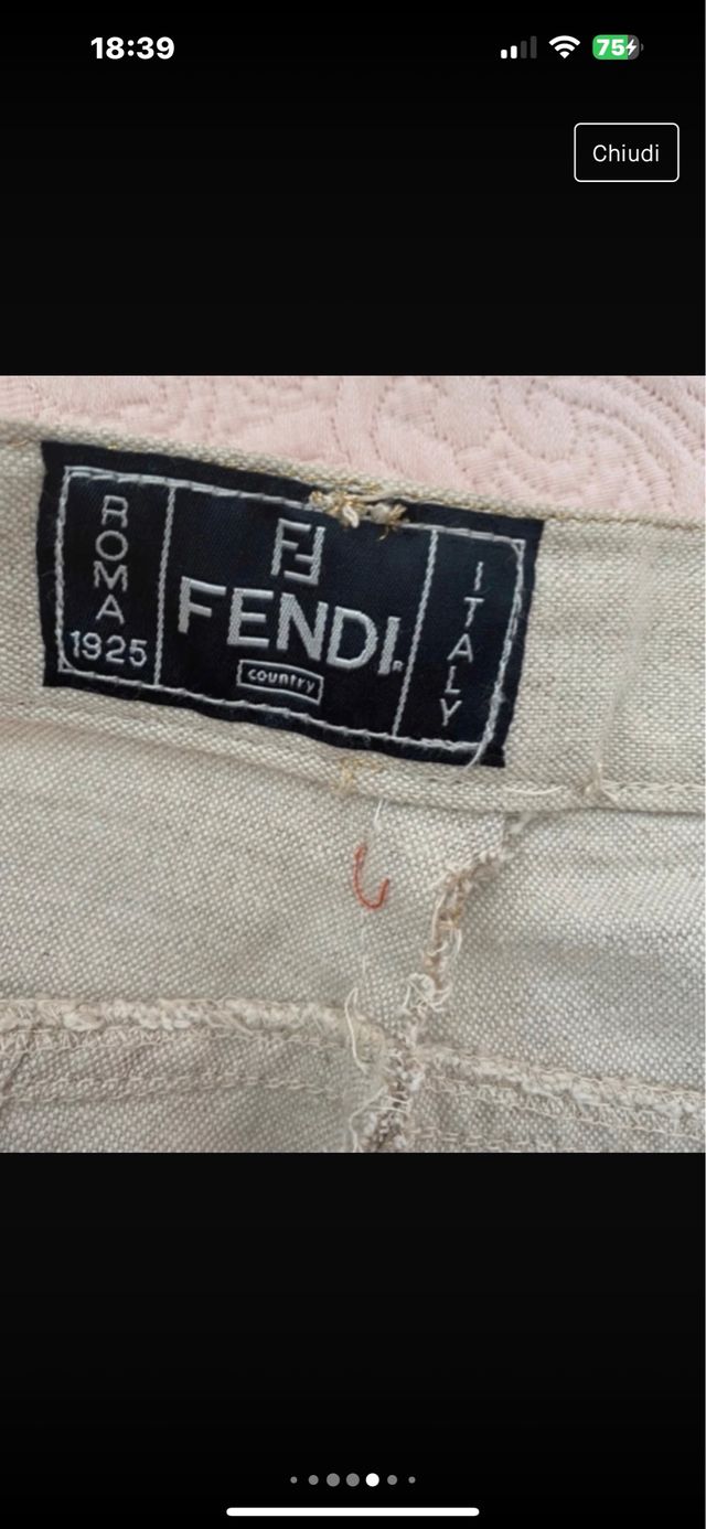 pantalone Vintage Fendi