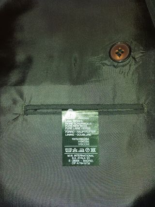 TRAJE CABALLERO 