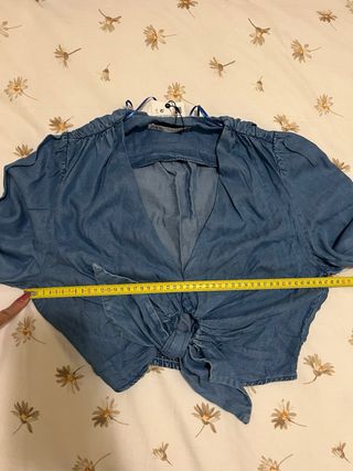Blusa fluida liocel Zara Talla M