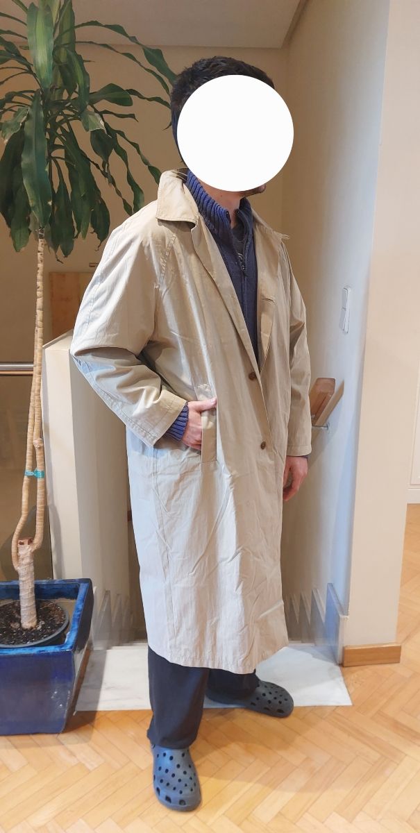 Gabardina vintage hombre