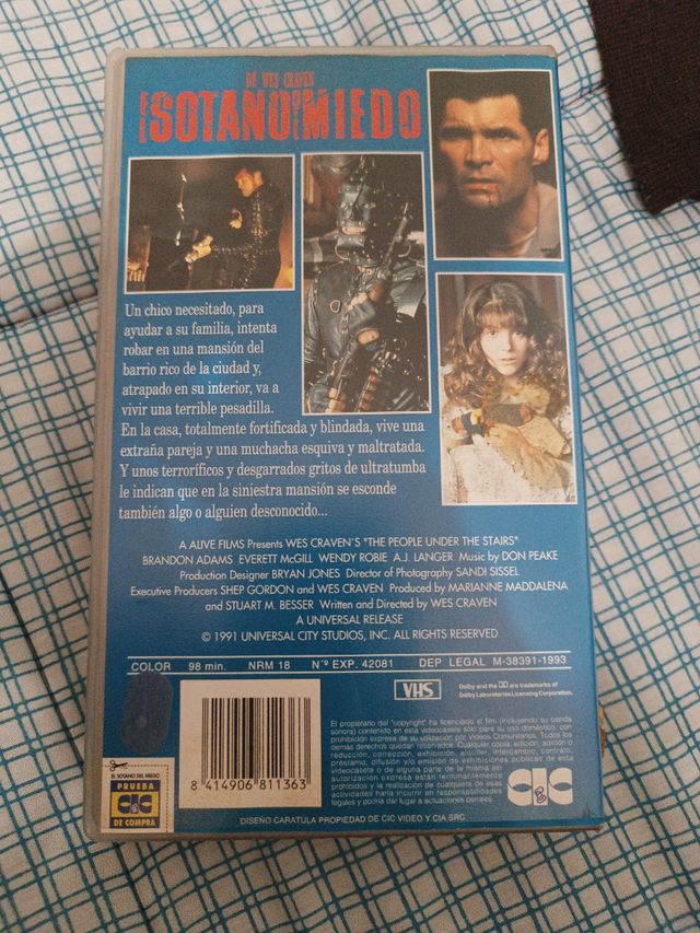 El Sotano del Miedo VHS