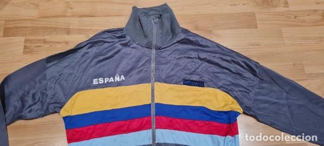CHAQUETA VINTAGE SELECCIÓN ESPAÑOLA.  MATCH WORN