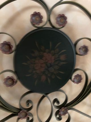 Cabezal cama matrimonio de forja decorado