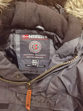 Abrigo Gris Geographical Norway