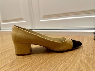 Zapatos tacon beige