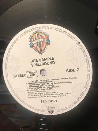 JOE SAMPLE “Spellbound” Vinilo Lp. VG/VG