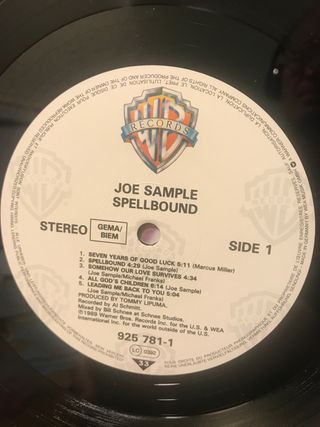 JOE SAMPLE “Spellbound” Vinilo Lp. VG/VG
