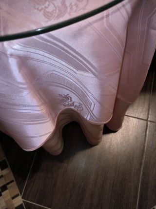 Mesa madera con cristal