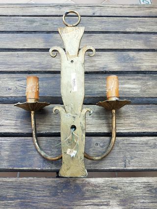 2 lámparas de pared vintage