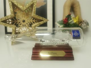 Escultura em vidro Inglaterra "La Pinta