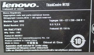 Ordenador Lenovo Thinkcentre